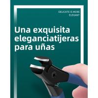 Juego de Cortaúñas de Gran Apertura Unique Dorsal Oblicua, Punta de Uñas de Los Pies Gruesas y Duras, Manicura Doméstica, Antisalpicaduras - details 0