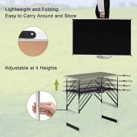 Mesa Plegable de Aluminio y Acero Ideal para Acampar, Cenar al Aire Libre, Jardín, Balcón, Fiesta de Familia, Barbacoa Muebles y Organización - details 21