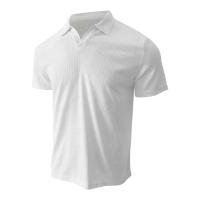 2025 Transfronterizo europeo y americano verano nueva camisa polo solapa con cuello en V waffle manga corta camiseta para hombres - details 5