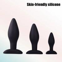 Empaque privado SEXY Masajeador de próstata de 3 piezas 3 tapones de silicona de diferentes tamaños Tapón anal Entrenador de dilatación anal Juegos para adultos Juguetes sexuales para hombres - details 3