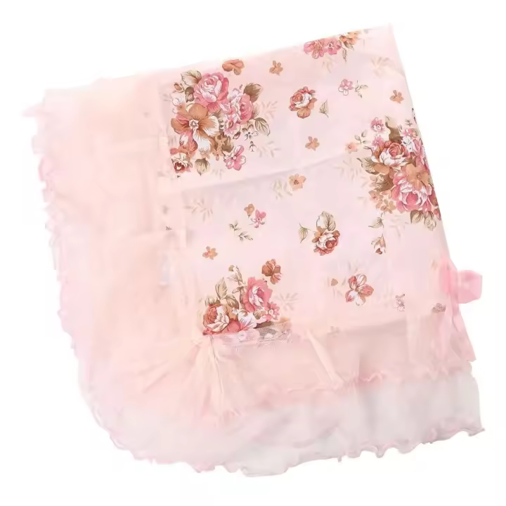 Mantel de moda de 75x80cm, cubierta de mesa Rectangular rosa, diseño único, mesita de noche, ración a prueba de polvo - 1