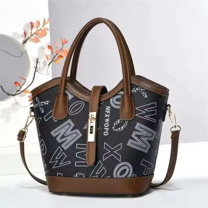 Bolso de mano de alta gama para mujer, bandolera de gran capacidad con cierre de cremallera, adecuado para otoño 21629 - 1