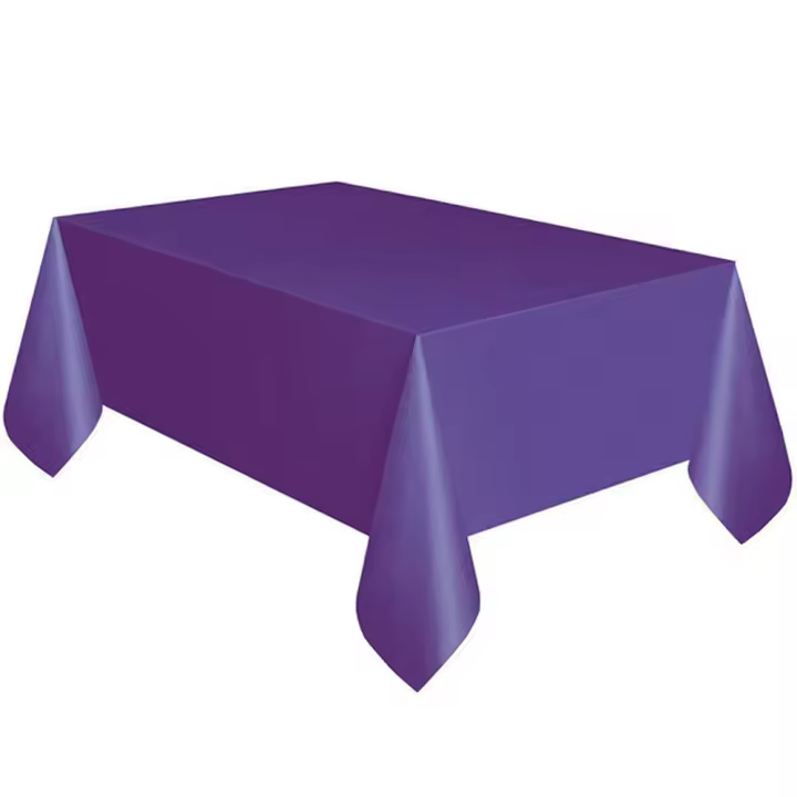 Manteles de Mesa Desechables Grandes de PE Foil Impermeable 5pcs Tamaño 137x183cm para Cumpleaños, Boda, Fiesta Cubierta de Mesa de Comedor - 1