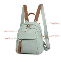 Mini mochila verde para niñas, pequeña mochila de moda para damas, bolso de hombro para teléfono, bolso de viaje para mujeres, ipad mini 6 teclas - details 2