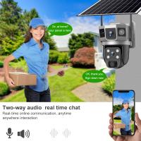 Cámara de vigilancia de pantalla Triple con energía Solar, cámara inalámbrica remota para teléfono móvil a todo Color, día y noche, para exteriores - details 7