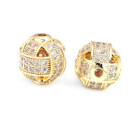 Cuentas de Espaciador de Barril de Brass Dorado de 18K Accesorios de Joyería DIY para Mujeres - details 6
