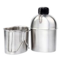 Juego de botellas de agua de acero inoxidable para acampar al aire libre, supervivencia en la naturaleza y mucho más. - details 7