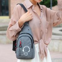 Bolso de pecho Simple Glow para hombre, bolso cruzado de nailon multifuncional de gran capacidad, bolso de hombro impermeable para viaje y ciclismo - details 6