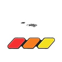Insignia de rejilla tricolor compatible con Tacoma 4runner, tundra, Sequoia, RAV4, Highlander con decoración, 1 pieza - details 0