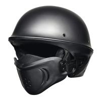 Malakas na lokomotiko buong casco retro motorsiklo, rogue kumbinasyon kalahating - details 3