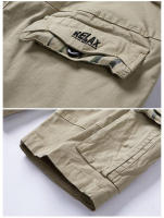 Pantalones Cortos de Carga de Algodón 100% Pantalones Cortos Casuales para Hombres en Verano 2025 - details 12