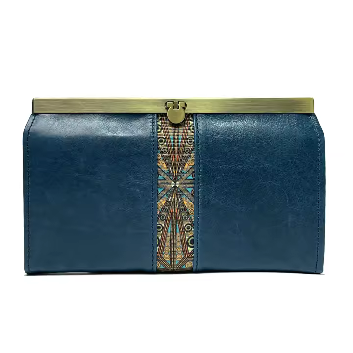 Cartera de Cuero Genuino Antirrobo con Tarjeta de Inserción Rápida - Primavera/Verano - Hecho en China - Bolsa de Viaje - 1