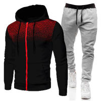 Sudadera con capucha de lunares de felpa para hombre y mujer, sudadera y pantalones de chándal de Color sólido, 2024 - details 1