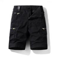 Basoteeuo-pantalones cortos Cargo para hombre, Shorts informales ligeros con múltiples bolsillos, trabajo al aire libre, Verano - details 3