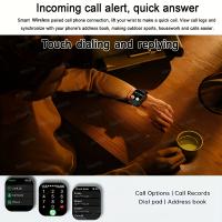 Nuevo reloj inteligente unisex con pantalla táctil completa y esfera grande de 1,91 pulgadas con recordatorios de llamadas y mensajes inalámbricos, regalos exquisitos para familiares y amigos, notificaciones meteorológicas, podómetro de seguimiento deport - details 2
