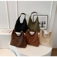 Bolso de hombro de gamuza de gran capacidad para mujer, bolso de viaje informal Simple, bolsos Retro, Otoño e Invierno - details 28