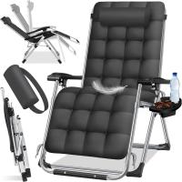 Capacidad de 200 kg, acolchado ergonómico extra ancho, respaldo ajustable, almohada para el cuello y portavasos - details 0
