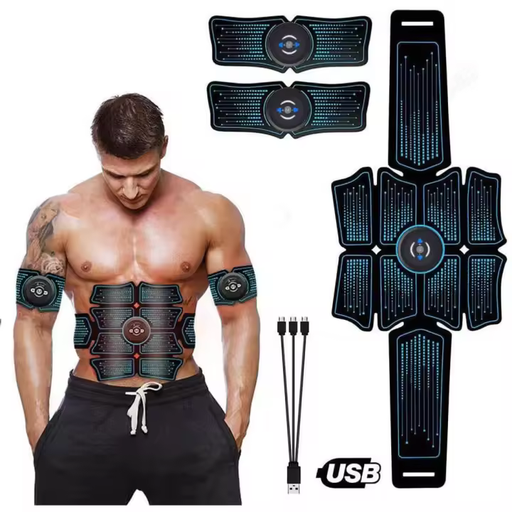 Máquina de cinturón de vibración para entretenimiento deportivo, estimulador muscular Abdominal EMS, equipo de entrenamiento de Fitness, cinturón de gimnasio en casa - 1