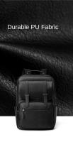 Mochila de Negocios de Cuero Minimalista Impermeable, Resistente al Desgaste, Tamaño 40x28x18cm para Viajes de Negocios y Commuting - details 18