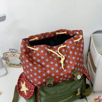 Mochila de gran capacidad con dibujos animados de Lucky Star, mochila escolar con cordón y múltiples bolsillos de estilo coreano, bolsa de nailon Y2K para senderismo y acampada para estudiantes - details 16