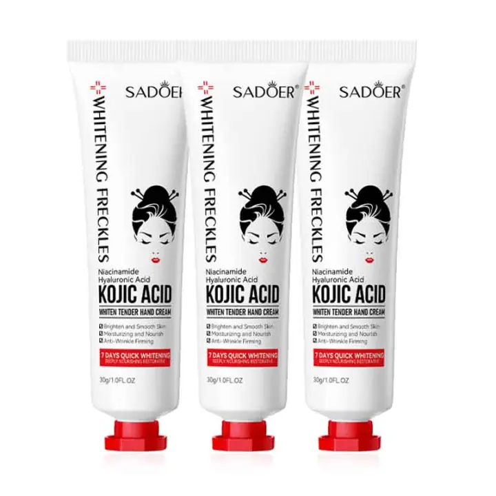 3/5 Uds SADOER crema de manos de Ácido Kójico hidratante nutritiva cremas hidratantes para manos belleza manos productos para el cuidado de la piel - 1