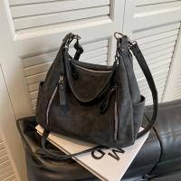 Bolso cruzado de lujo para mujer, bandolera de un solo hombro, de gran capacidad, Retro, mate, de cuero PU - details 17