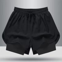 Pantalones cortos deportivos de baloncesto para hombre, pantalones cortos informales con forro interior para correr y Fitness, pantalones cortos de entrenamiento de tres cuartos, ropa de verano - details 9