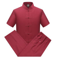 Ropa de estilo chino para hombre, pantalones masculinos con cuello levantado Hanfu - details 12
