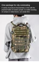Mochila impermeable de nailon para exteriores, mochila táctica para deportes, Camping, senderismo, caza, 45L, 1000D - details 5