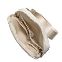Cartera acolchada de nailon para mujer, bolso deportivo de Yoga con 3 cremalleras, tarjetero de viaje multifunción - details 3