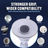 Ducha sin niebla con soporte de succión mejorado para baño, superficie inastillable antivaho y libre de niebla y giro de 360° - details 2