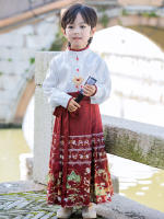 Conjunto de Falda Hanfu para Niñas Otoño 2025 Traje de Estilo Chino Antiguo para Actuaciones de Recitación Zapatos y Ropa - details 26