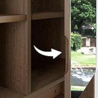 Manija de puerta con muescas oculta incorporada