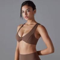Chaleco de nailon de color sólido para yoga para mujer, sujetador deportivo transpirable, secado rápido - details 5