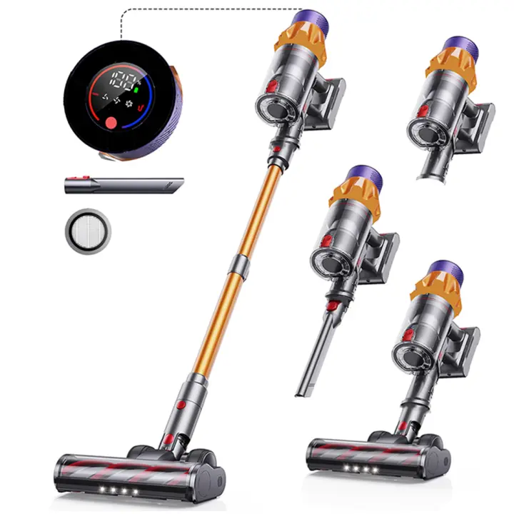 Aspirador sin cable, Aspirador vertical de mano Pantalla táctil 550W 45kPa - 1