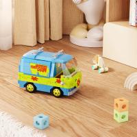 Kit de modelo de coche con máquina misteriosa para niños, 320 Uds., bloques de construcción, película Scooed Doo, Panel Van, vehículo de dibujos animados, juguetes para niños, regalos - details 4