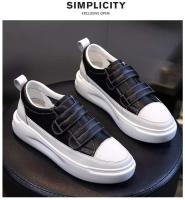 Nuevos zapatos de mujer de fondo plano informales de cuero de suela gruesa - details 7