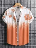 Camiseta de Verano de Playa Hawaiiana Estampado de Denim 3D para Hombres Manga Corta Transpirable - details 5