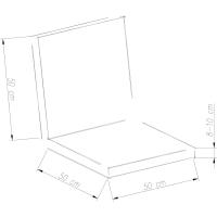 Almohadillas y respaldos para silla Hanko Tamaño 50 x 98 x 8 cm Disponible en dos versiones - details 10