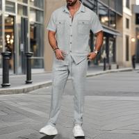Moda Deportiva de Verano de Alta Gama Conjunto de Camiseta y Pantalones para Hombres - details 1