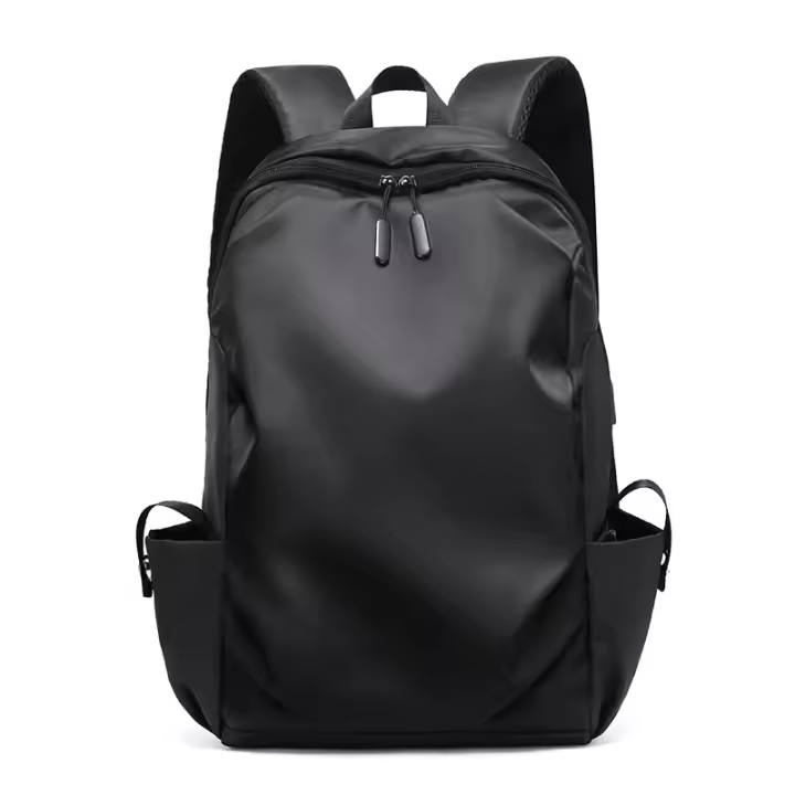 Mochila con palabras con marca de agua, bolsa de viaje coreana informal, bolsa de computadora antirrobo USB - 1