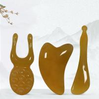 Masajeador Facial de resina Guasha, herramienta de estiramiento Facial, placa de masaje, Reduce la respiración, elevación de la na - details 0