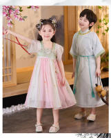Túnica de la dinastía Song Hanfu para hombres y mujeres, primavera y otoño, traje antiguo de estilo chino Tang fino para niños, nuevo rendimiento para niños - details 16