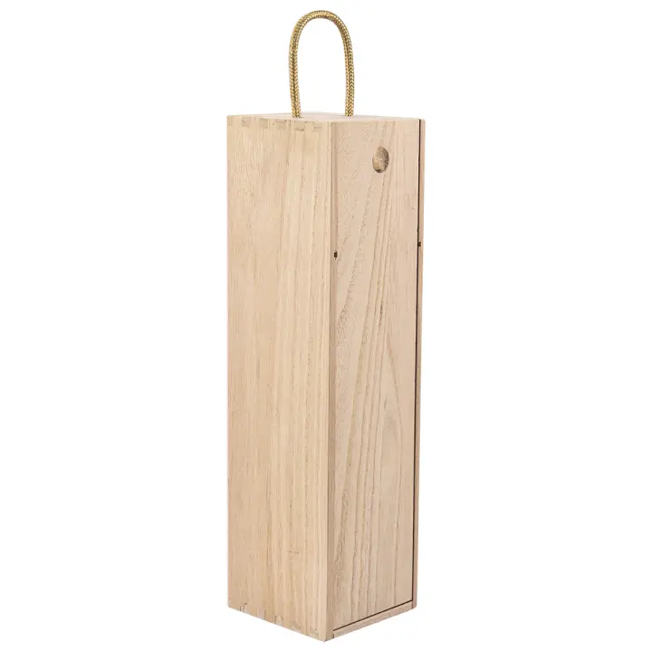Caja de embalaje de madera para botella de vino tinto, envoltura de regalo de madera especial para flauta Hampagne, almacenamiento para vino, puede hacer logotipo, caja de embalaje de regalo - 1