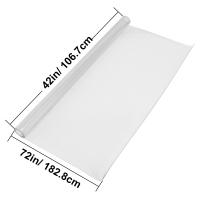 SucceBuy Funda de plástico para mesa, protector transparente, tapete de escritorio rectangular, impermeable y fácil de limpiar para oficina y mesita de noche - details 2