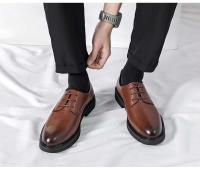 Vestido y zapatos Oxford de cuero de fibra ultrafina para hombre de alta calidad, estilo informal de oficina de negocios, suave y cómodo, a la moda - details 9