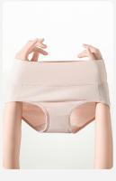 4 piezas Bragas de algodón de cintura alta para mujer, ropa interior moldeadora de cuerpo, transpirable, adelgazante, lencería femenina sólida - details 7