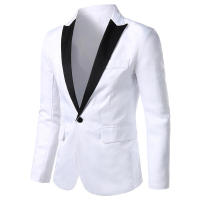 2025 Primavera Nueva Moda Casual de Negocios para Hombres Chaqueta Única Occidental Adelgazante Juvenil Grande - details 0