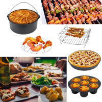 Accesorios para freidora de aire, accesorio para Gowise Phillips Cozyna y Secura, compatible con todos los Airfryer 3,7 4,2 5,3 5.8QT, 7 pulgadas/8 pulgadas - details 0