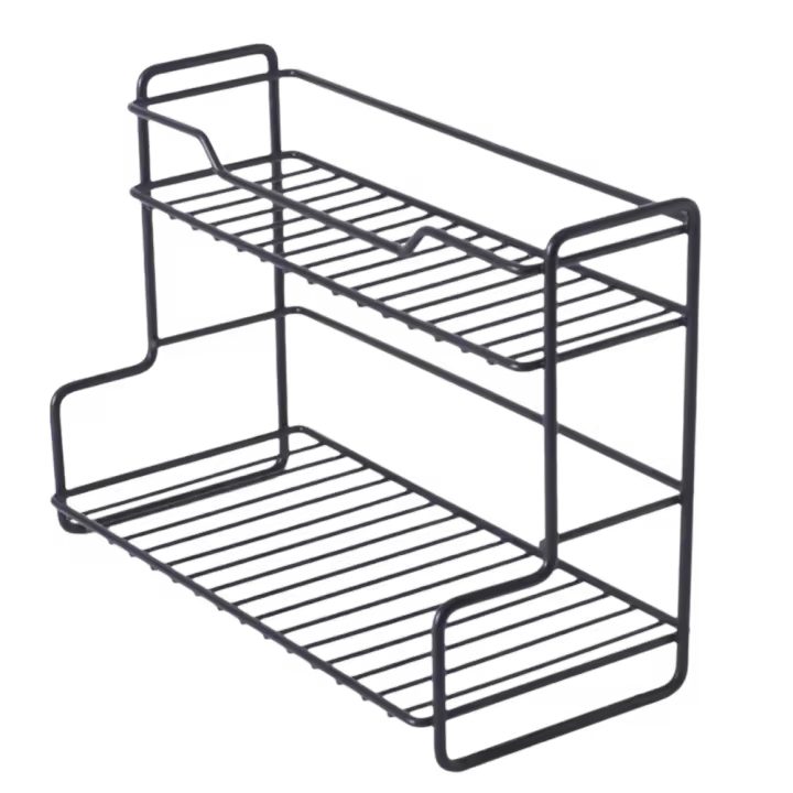 Estante organizador de cocina moderno, estante de almacenamiento para baño de doble capa, ahorro de espacio, gran capacidad, organizador de fregadero de cocina impermeable - 1
